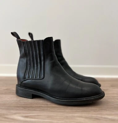 Botas Chelsea Santoni de Cuero Negras al Tobillo Foto 1 de 4