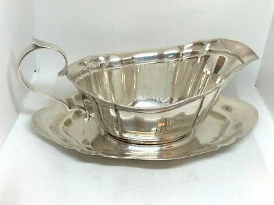 PRECIOSA CREMA VINTAGE REED & BARTON DUBLIN 600 PLATA ESTERLINA CON PLATO Foto 1 de 4