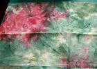 Green & Red Gas Batik Half Yard of Cotton Quilt Fabric 19 x 44"