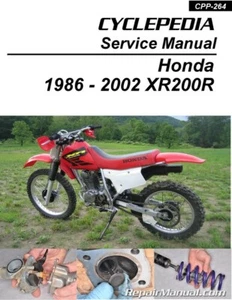 Honda XR200R 1986 - 2002 Cyclepedia Printed Motorcycle Service Manual - Picture 1 of 1