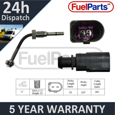 For Polo Ibiza Exeo Fabia FuelParts Exhaust Gas Temperature Sensor EXT304PV - Image 1 of 2
