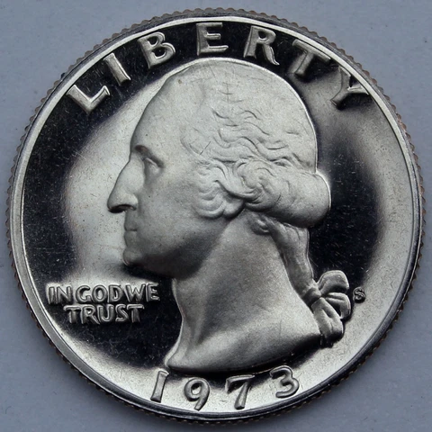 1973-S Proof Washington Quarter Cover