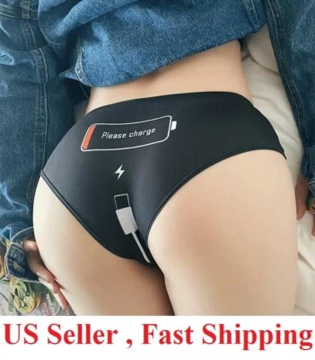 Funny PLEASE CHARGE PANTIES Women's Low Rise Briefs Graphic  Novelty Gift , - Image 1 of 4