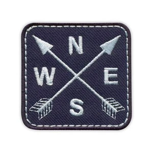 Crossed Arrows - Compass (NSEW) Patch/Badge Embroidered - Picture 1 of 1