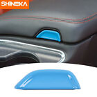 Central Armrest Box Switch Button Cover Trim for Dodge Challenger 15+ Baby Blue