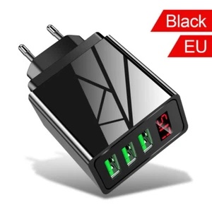 Schnellladegerät 3 USB Port 5V 3A Netzteil Adapter für Handy PC Stecker LED - Bild 1 von 8