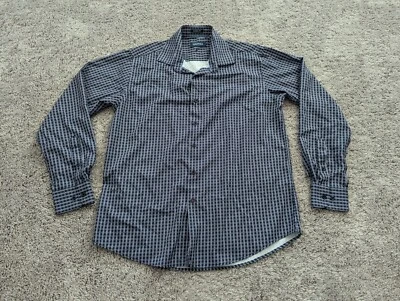 Nautica Button Up Shirt Mens Small Classic Fit Blue Checkered Long Sleeve - Image 1 of 4