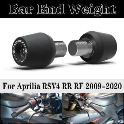 Para Aprilia RSV4 RR RF 2009-2020 Manillar Motocicleta Extremo Peso Empuñaduras Tapa Foto 1 de 4