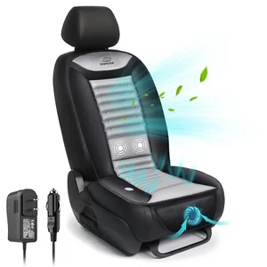 Funda de asiento de enfriamiento Snailax para automóvil 2 velocidades de aire de enfriamiento y 2 intensidades de masaje - Imagen 1 de 10