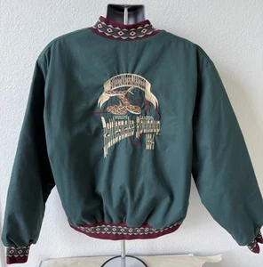 Vintage 90’s Sweetwater Jaycees Texas Rattlesnake Snake Round-Up Jacket Aztec Men XL - Bild 1 von 9