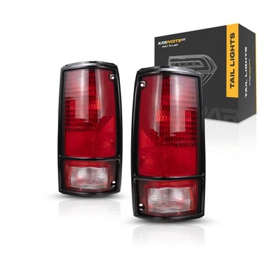 For Chevy S10 Blazer Tail Light 1983-1994 Pair Driver and Passenger Side Black Foto 1 de 4