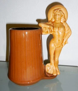 TAZZA CERAMICA VINTAGE USA ANNI 50 RIDDEL BELLISSIMA RAGAZZA MESSICANA DESIGN - Foto 1 di 5