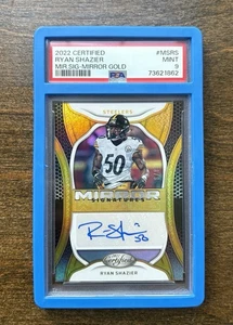 2022 Certified Ryan Shazier Mirror Signature Gold Auto /8 Steelers PSA 9 6/8 - Picture 1 of 2