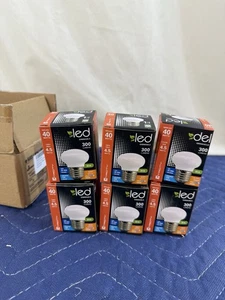 6 R14 LED Light Bulb 4.5W 40W Equivalent Dimmable 300 Lumens 3000k Soft White - Picture 1 of 9