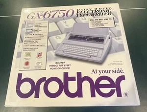 Máquina de escribir electrónica portátil Brother GX-6750 Correctronic probada y funcionando - Imagen 1 de 11