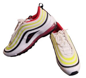 Nike Air Max 97 GS 'White Rush Pink Volt' Sneakers Shoes Size 6.5Y. NO BOX - Picture 1 of 7