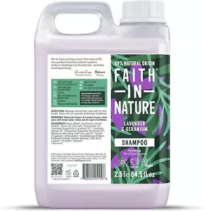 Champú Faith in Nature lavanda y geranio - 2,5 L - Imagen 1 de 1