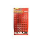 50 X ASSORTED Watch Cell Batteries AG1 AG3 AG4 AG10 AG12 AG13 for Toys, Watches