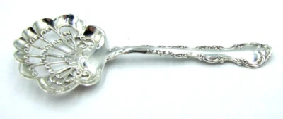 Antiguo sello de cuchara Bon-Bon perforada de plata esterlina GORHAM STRASBOURG de colección Foto 1 de 4