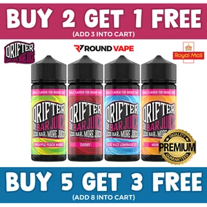 Drifter Bar Juice 100ml Shortfill E-Liquid 0mg Nicotine 50/50 Vape Juice - Picture 1 of 24