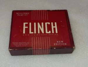 Vintage 1938 Complete Parker Bros New Edition Flinch Card Game Orig Box - Bild 1 von 6