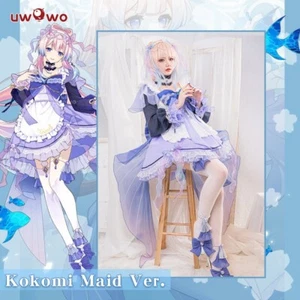 Genshin Impact Sangonomiya Kokomi Cosplay Maid Dress Outfit Uwowo Xl - Picture 1 of 8