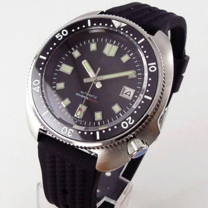 20ATM 44mm Tandorio estéril esfera negra luminosa NH35 Automático Buceo Reloj para Hombre - Imagen 1 de 8