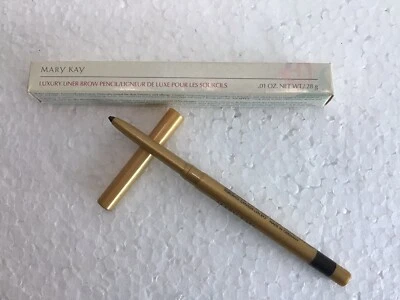 Mary Kay® LUXURY LINER Brow Liner - SOFT BLACK - 4997 - VERY RARE - New In Box - Image 1 of 2