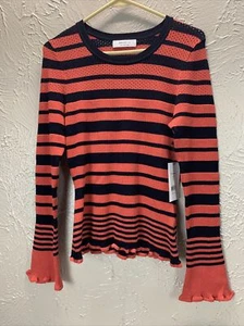 Bailey 44 Julian Suéter Top Negro Naranja Quemado Nuevo Con Etiquetas Suave Chic Favorecedor Grande - Imagen 1 de 5