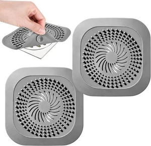 2PCS Hair Drain Catcher Shower Bath Sink Hair Catcher Kitchen Tub Drain Stopper - Picture 1 of 13