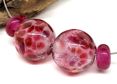 Cuentas de vidrio de murano hechas a mano únicas marca Tamara Yarilo 4 piezas Foto 1 de 4