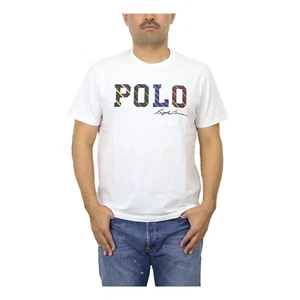 *DEFECTO MENOR* Polo Ralph Lauren cuello redondo con corbata 'Polo' - blanco - XXL - Imagen 1 de 5