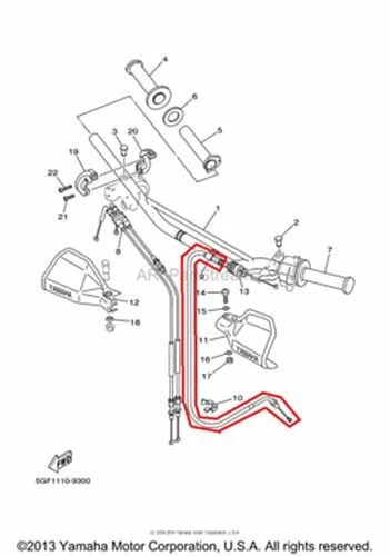 NEW OEM YAMAHA TTR250 TTR 250 CLUTCH CABLE Foto 1 de 1