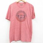 Xl/Used Short Sleeve T-Shirt Men'S Jeep Crew Neck Light Red Marbled 23Jun24 Used