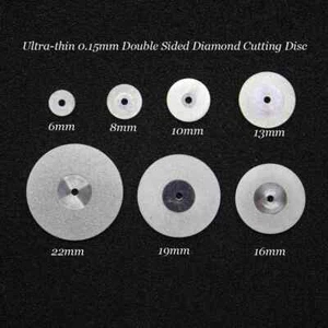 Disco de corte de diamante dental ultramicro de doble cara pulido de cerámica - Imagen 1 de 32