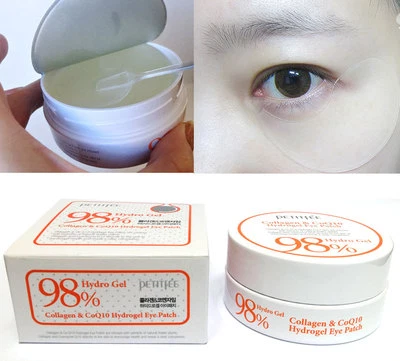 [PETITFEE]Collagen & Co Q10 Hydrogel Eye Patch 60pcs(30 pairs)/wrinkles,moisture - Image 1 of 4