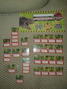Jurassic Park The Lost World Mini Cheddar Skips Hula Hoop Pop Ups Very Rare - Picture 1 of 5