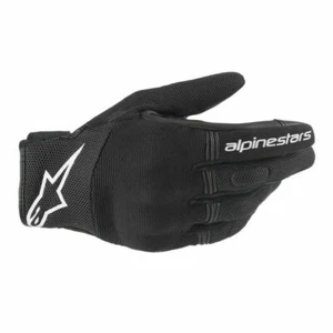 ALPINESTARS COPPER LIGHTWEIGHT SUMMER SHORT MOTORCYCLE GLOVE BLACK WHITE SIZE L - Picture 1 of 2