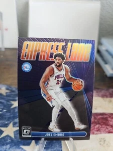2023-24 Donruss Optic Joel Embiid Express Lane Purple Holo Prizm #21 - Picture 1 of 2