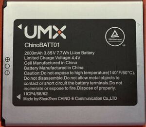 New OEM Original UMX Unimax U683CL U693CL ChinoBATT01 2000mAh Battery