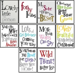 The Bright Side Greetings Cards -10 Cards with Quirky Quotes by Rachel Bright P1 - Picture 1 of 1