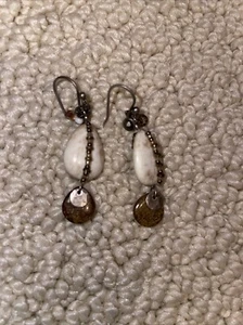 SILPADA Sterling Silver Enlightening Magnesite Bronzite Pyrite Earrings - Picture 1 of 4