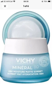Vichy - Mineral 89 - 48HR Moisture Matte Sorbet - 50ml - FRAGRANCE FREE - Picture 1 of 3