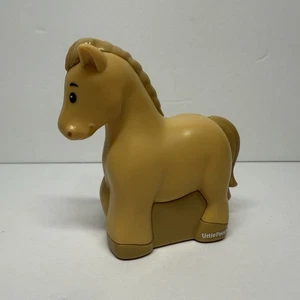 Fisher Price Little People Mattel 2021 caballo color crema animal de granja figura juguete - Imagen 1 de 6