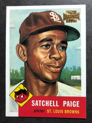1991 Topps Archives Reprint of 1953 #220 Satchel Paige - Image 1 of 2