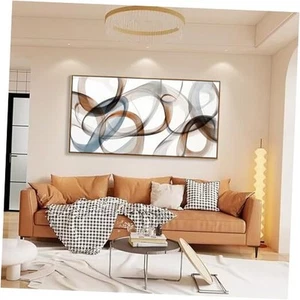 Framed Canvas Wall Art - Large Abstract art prints for Home & Office Decor - - Picture 1 of 8