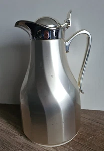 Vintage Isolierkanne ALFI Karat, Facette 1 Liter Thermoskanne Chrom, versilbert - Bild 1 von 10