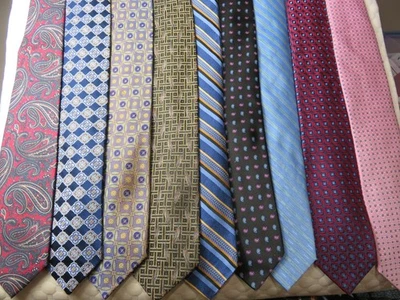 Robert Talbott Las mejores corbatas de lujo de su clase diseñador para hombre ¡Lote de 9 corbatas de seda como nuevas! Foto 1 de 4