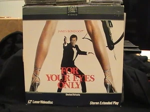 For Your Eyes Only Laserdisc LD 1982 Roger Moore James Bond Topol Bouquet Glover - Picture 1 of 22