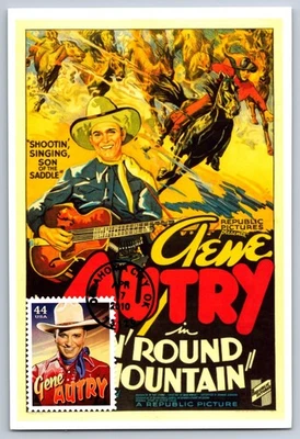 Maxi tarjeta #4449 Cowboys of the Silver Screen Gene Autry FDC Foto 1 de 2